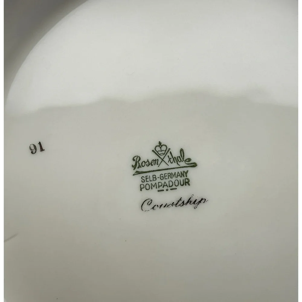 Vintage Rosenthal Fine China Courtship Covered Serving Bowl